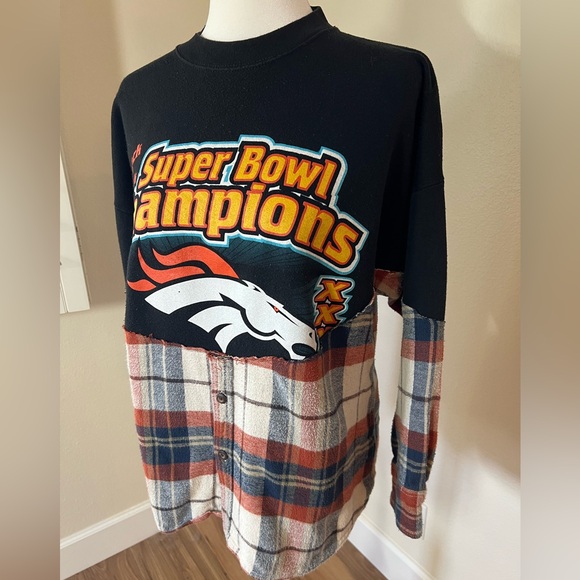 Iamkoko.la Denver Broncos Super Bowl Champions Sweatshirt 1-of-a-kind vintage - Picture 3 of 11